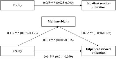 Association Between Frailty and Inpatient Services Utilization Among Older Adults in Rural China: The Mediating Role of Multimorbidity